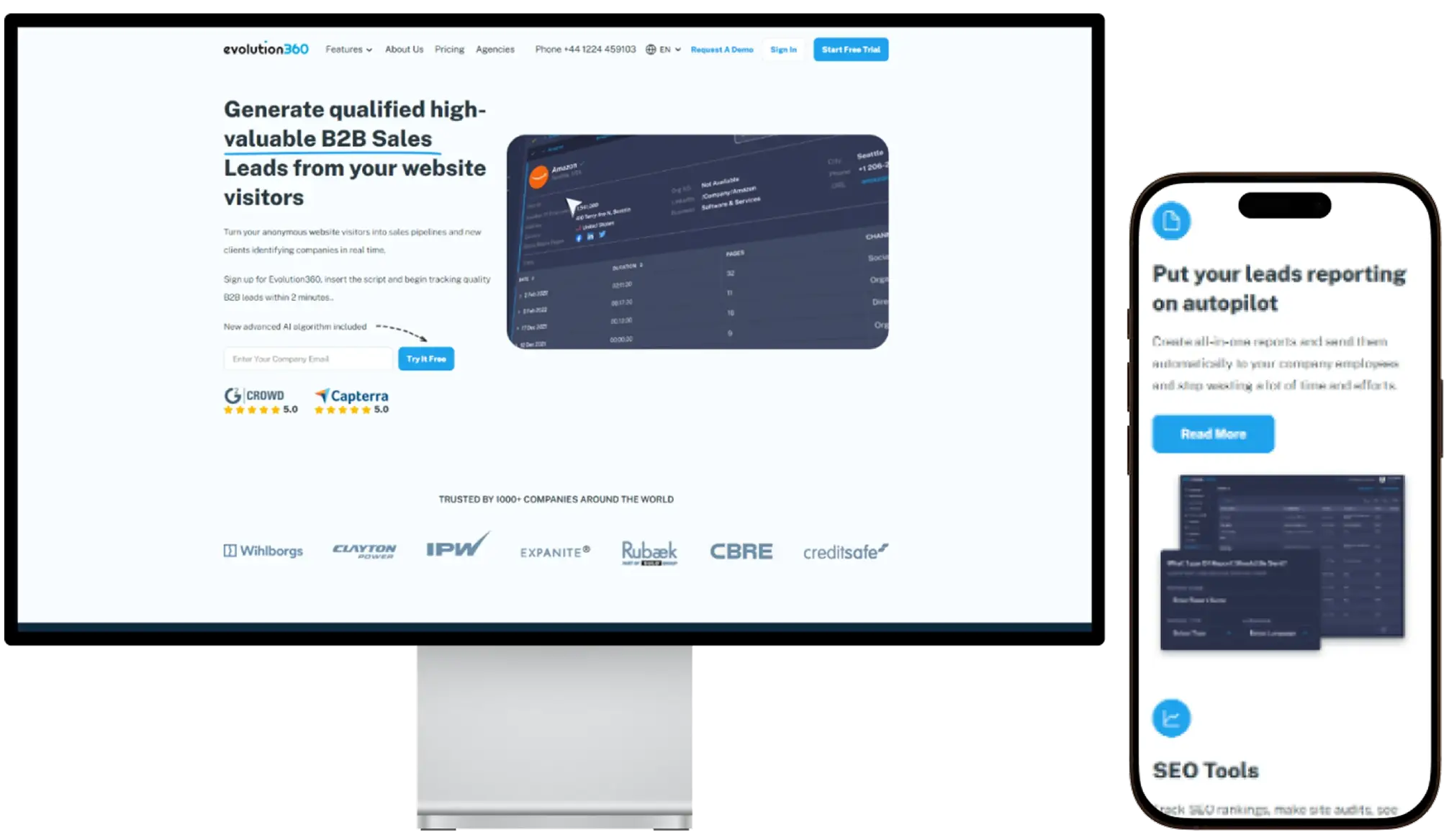 Evolution360 B2B lead generation platform