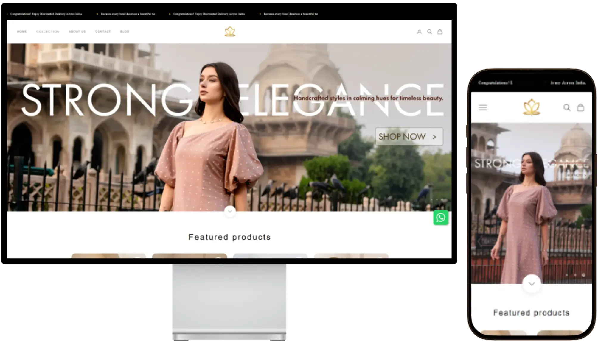 Golden Lotus Global fashion e-commerce store